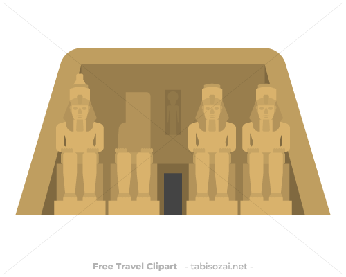 Abu Simbel temples(Egypt) clipart