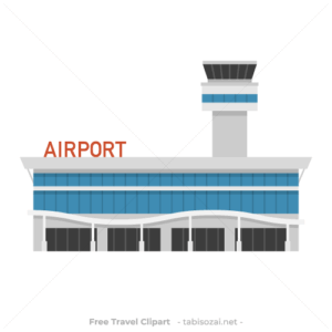 空港の無料イラスト素材