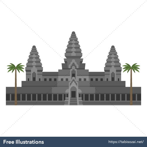 Angkor Wat Free Illustration