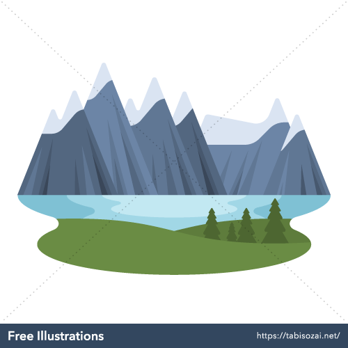 Canadian Rockies Free Illustration
