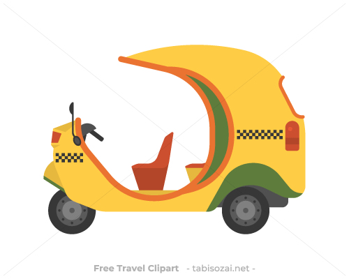 Coco taxi(Cuba) clipart