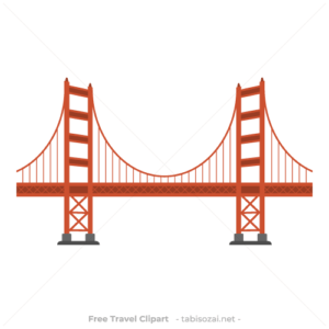 Golden Gate Bridge Free PNG Clipart