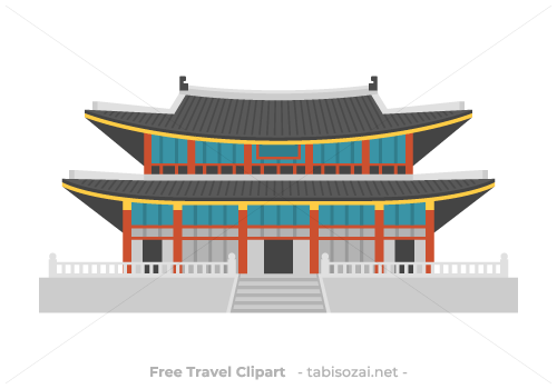 景福宮(韓国)のイラスト素材