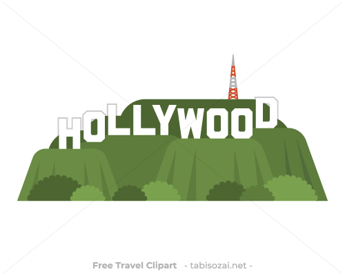 Hollywood Sign(United States) clipart