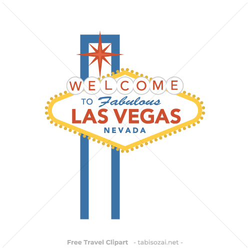 Las Vegas sign(United States) clipart