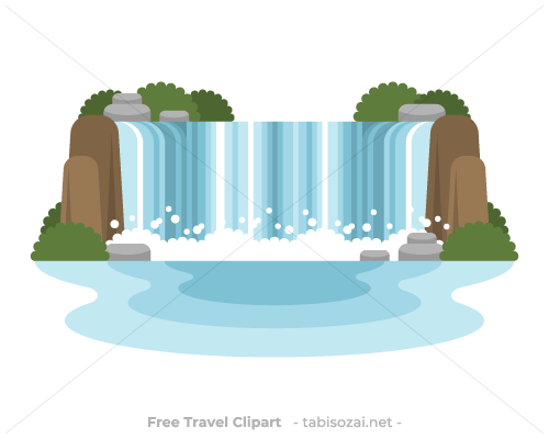 ナイアガラの滝(カナダ)のイラスト素材