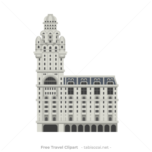 サルボ宮殿(ウルグアイ)のイラスト素材