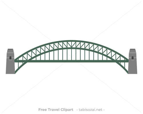 Sydney Harbour Bridge(Australia) clipart