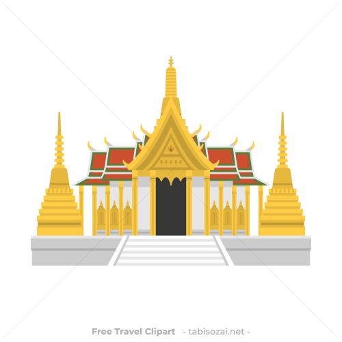 Wat Phra Kaew (วัดพระแก้ว)(Thailand) clipart