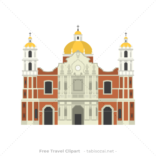 Basilica of Our Lady of Guadalupe(Mexico) clipart