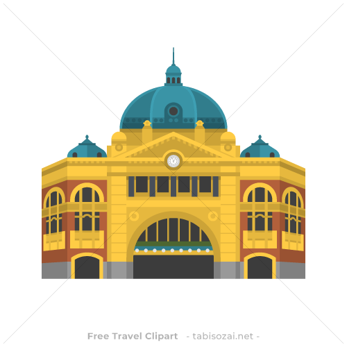 Flinders Street station(Australia) clipart