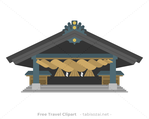 出雲大社(日本)のイラスト素材