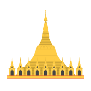 Shwedagon Pagoda Free PNG Illustration