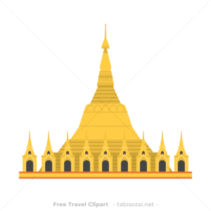 Shwedagon Pagoda (ရွှေတိဂုံစေတီ) Free PNG Clipart