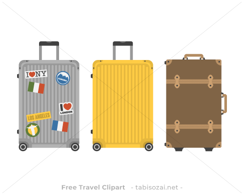 スーツケース(空港)のイラスト素材