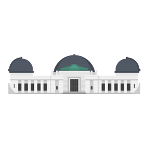 Griffith Observatory Free PNG Illustration
