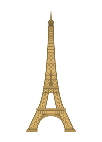 Eiffel Tower (Tour Eiffel)(France) clipart