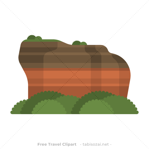 Sigiriya Rock (සීගිරිය)(Sri Lanka) free travel clipart illustration