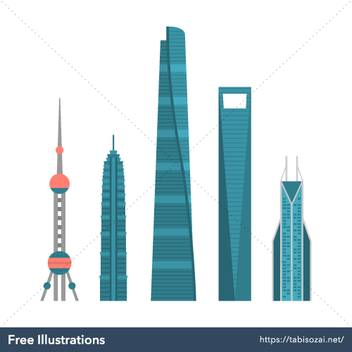 Shanghai building Free Illustration