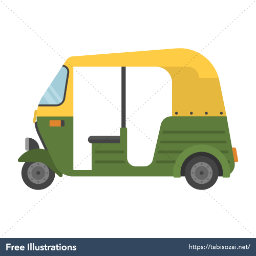 Auto rickshaw Free Illustration