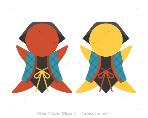 さるぼぼ(日本)のイラスト素材