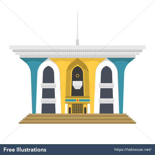 Al Alam Palace Free Illustration