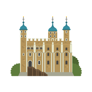 Tower of London Free PNG Illustration
