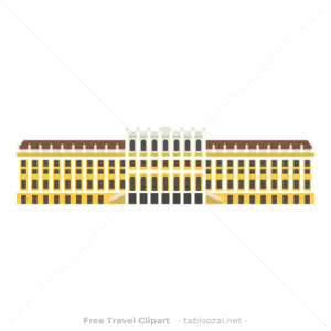 シェーンブルン宮殿の無料イラスト素材