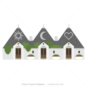 アルベロベッロの無料イラスト素材