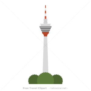 KLタワーの無料イラスト素材